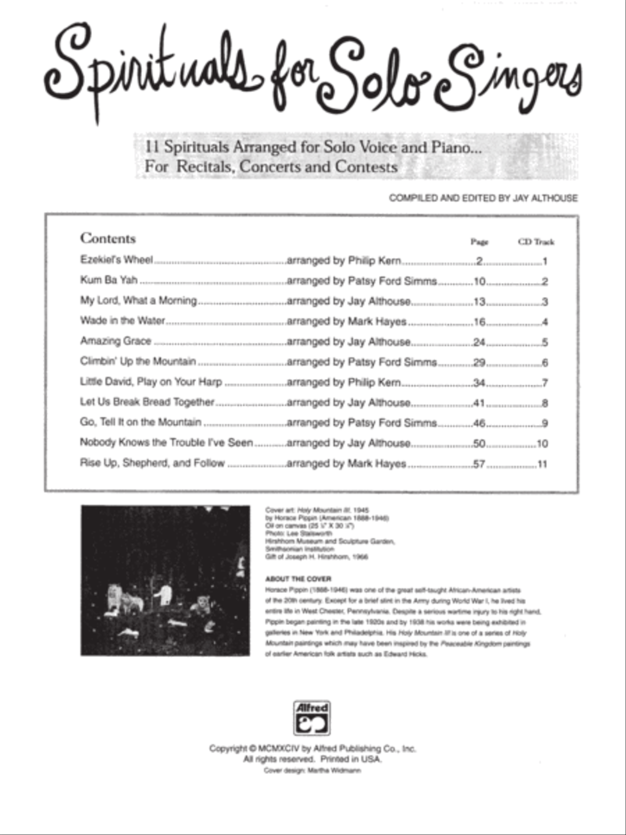 Spirituals for Solo Singers Medium-Low Voice scores gallery preview page 2