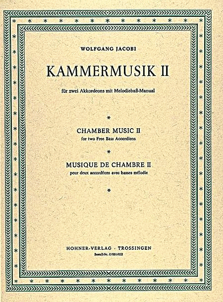 Jacobi W Kammermusik Ii