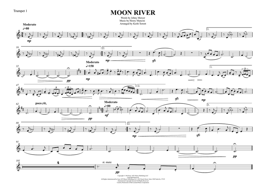 Moon River Brass Ensemble scores gallery preview page 6