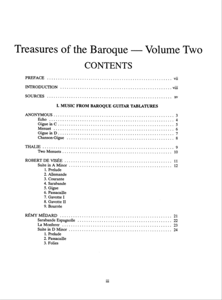 Treasures of the Baroque Volume Two Acoustic Guitar scores gallery preview page 4