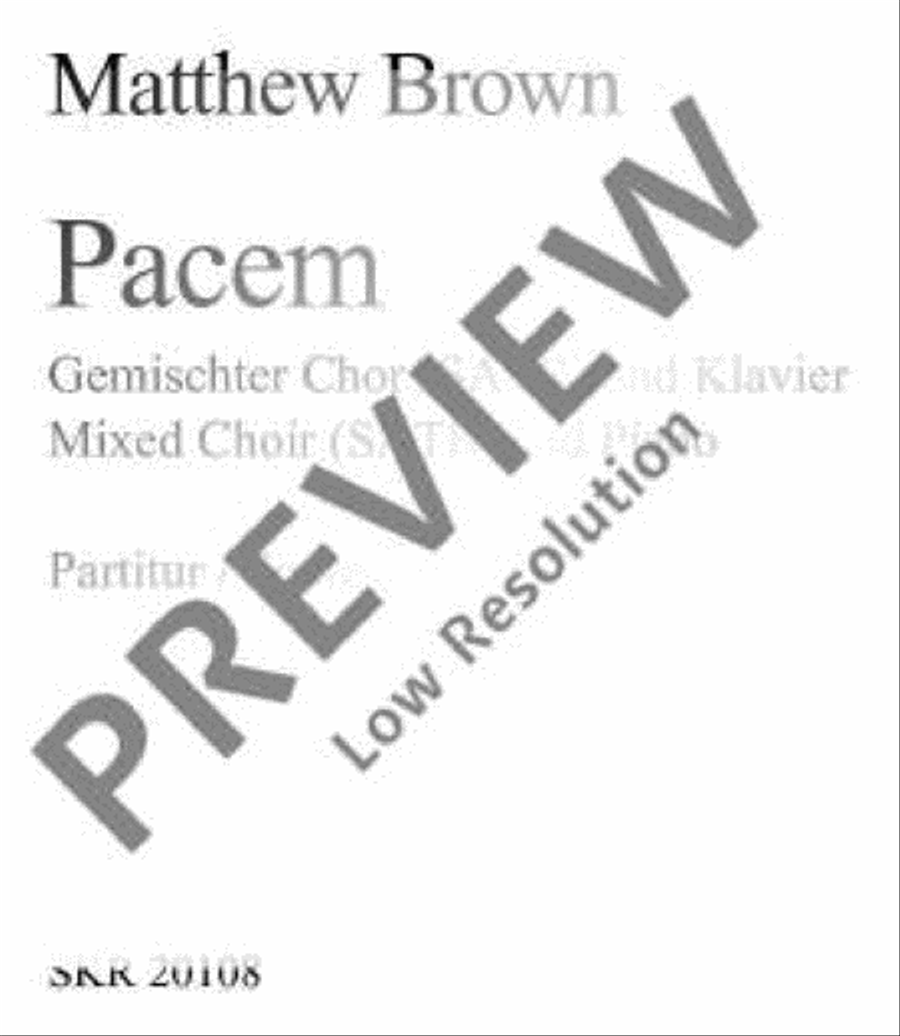 Pacem 4-Part scores gallery preview page 2