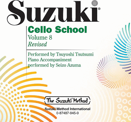Tsuyoshi Tsutsumi: Suzuki Cello School, Volume 8 - Compact Disc