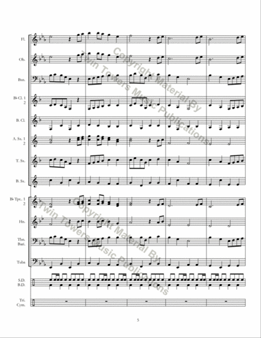 Indian Hills Concert Band scores gallery preview page 6