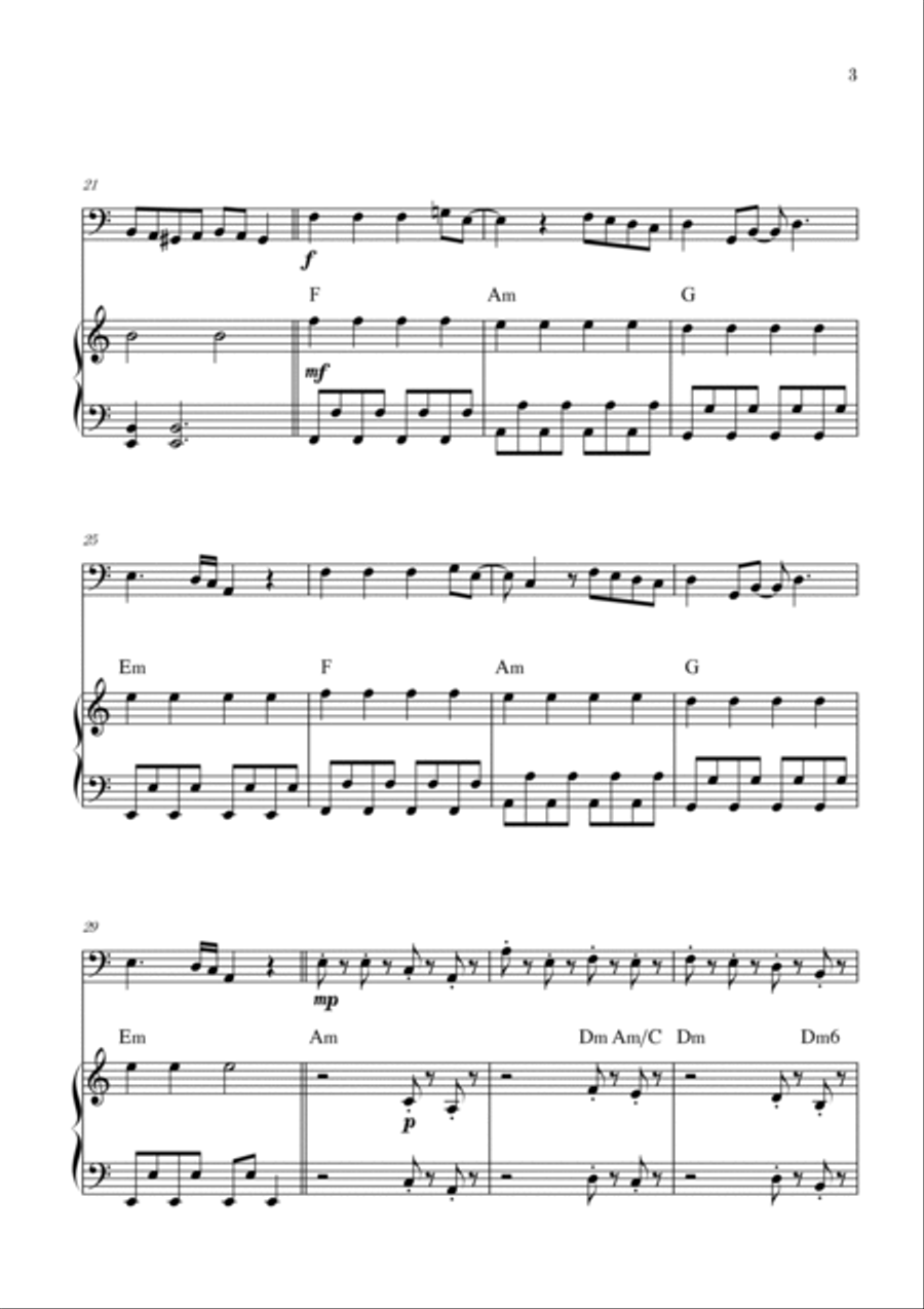 Bloody Mary Piano scores gallery preview page 3