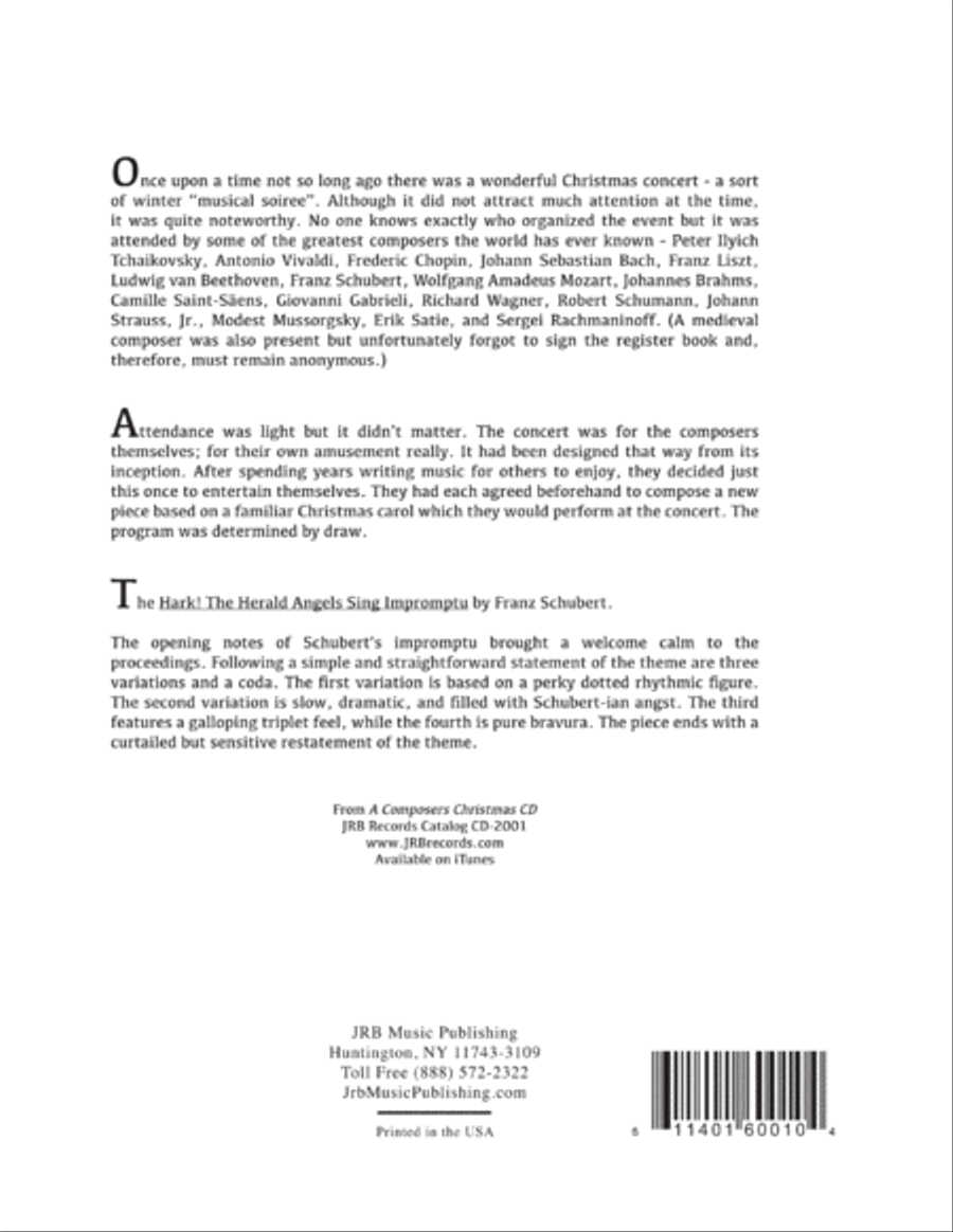 Schubert's Hark! The Herald Angels Sing Impromptu Piano Solo scores gallery preview page 2