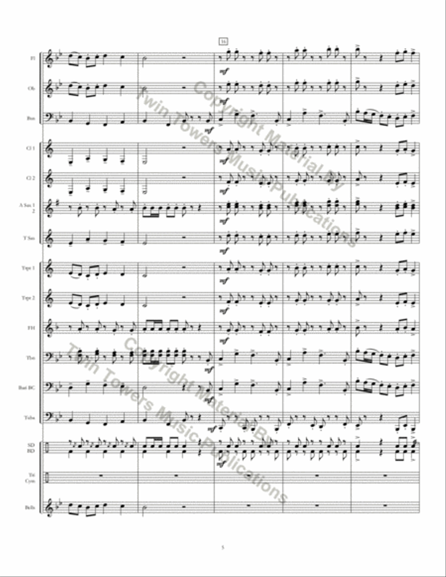 Twin Cities March Concert Band scores gallery preview page 6
