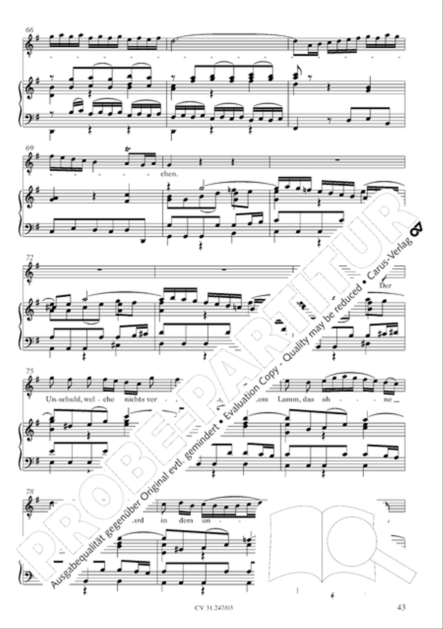 St. Mark Passion (Markus-Passion) 4-Part scores gallery preview page 44
