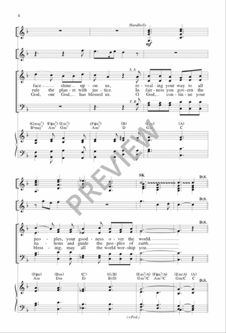 Let Nations Sing Your Praise 4-Part scores gallery preview page 4