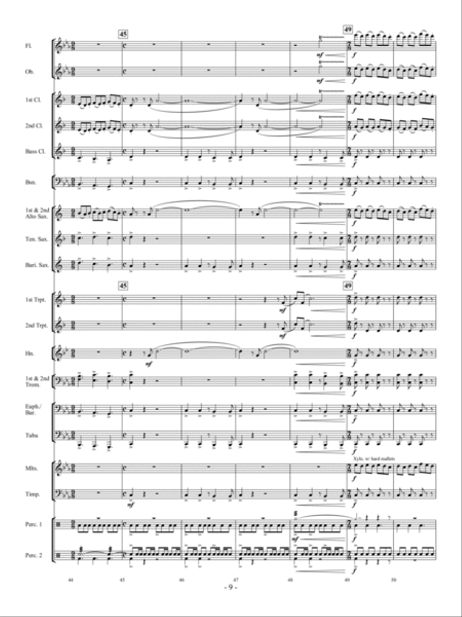 The Trumpeter of Krakow Concert Band scores gallery preview page 8