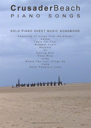 Book cover for Piano Songs - CrusaderBeach - Piano Solo Songbook