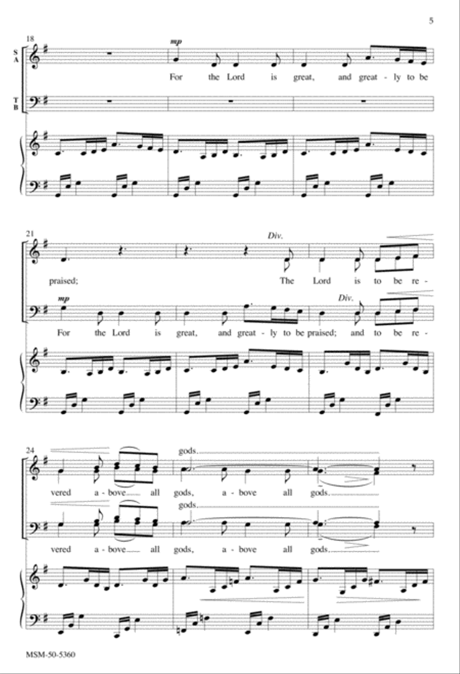 O Sing to the Lord a New Song 4-Part scores gallery preview page 5