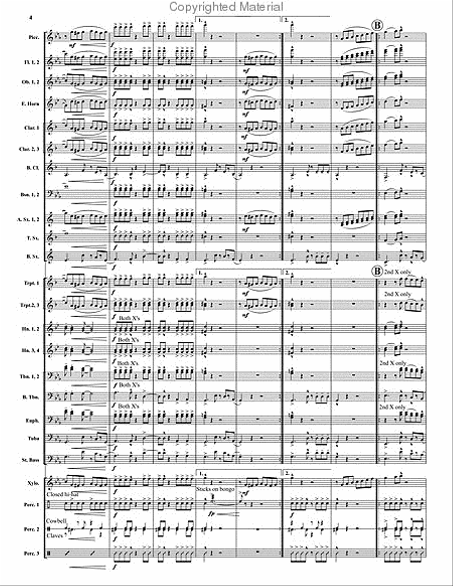Ciudad del Fuego Ciudad del Fuego Concert Band scores gallery preview page 5