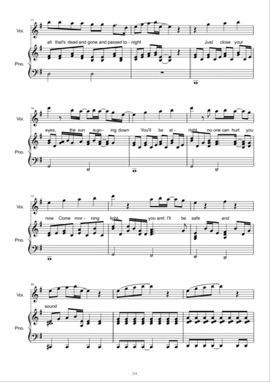 Safe & Sound Safe & Sound Voice scores gallery preview page 2