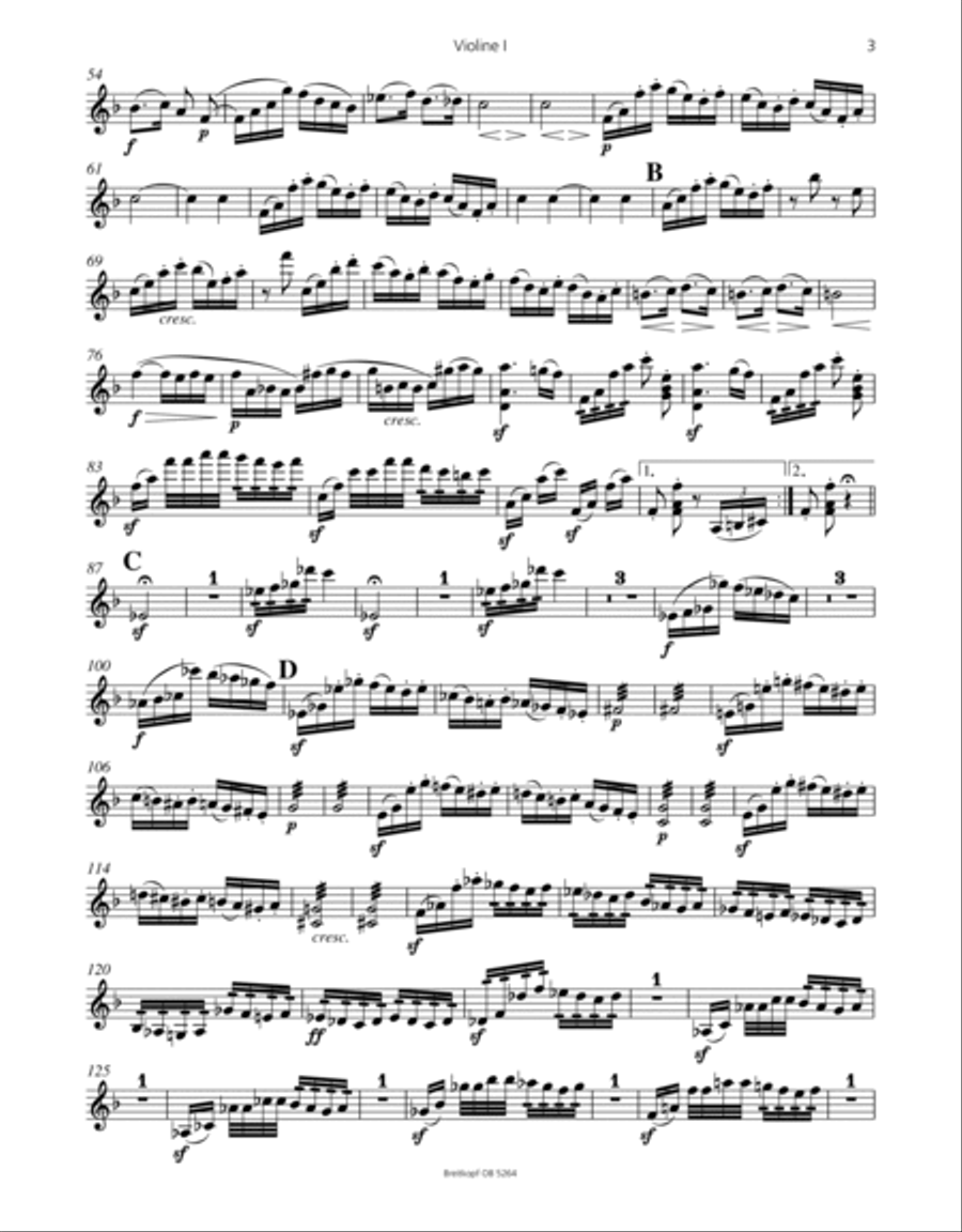 Symphony No. 4 in D minor Op. 120 Orchestra scores gallery preview page 3
