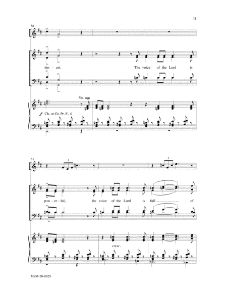 The Lord Will Reign For Ever (Choral Score) image number null