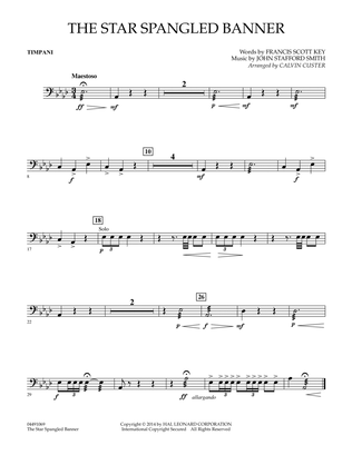 The Star Spangled Banner - Timpani