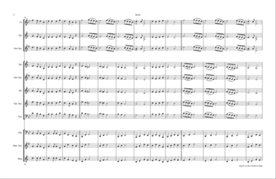 Angels we have heard on high - TUBA & Kids Woodwind Trio scores gallery preview page 2