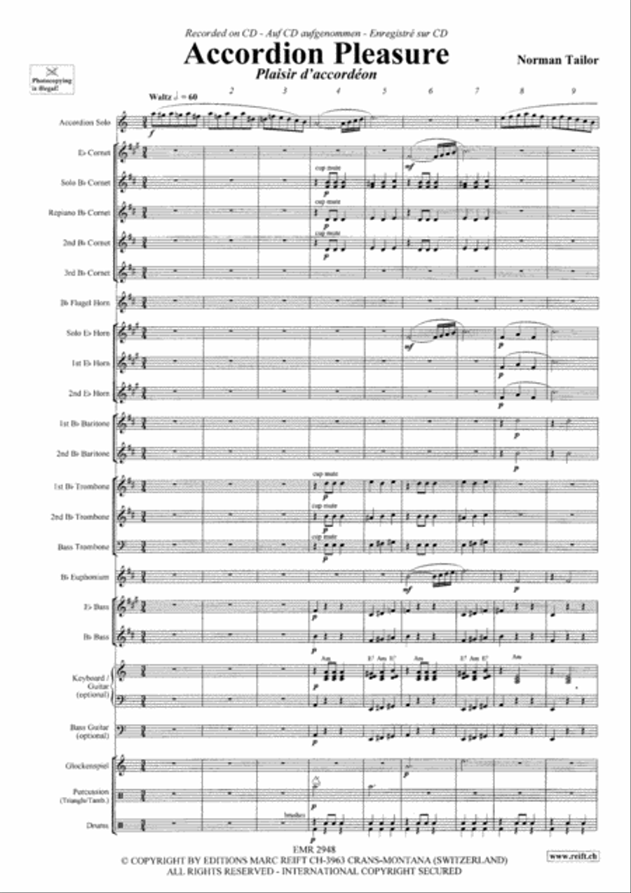 Accordion Pleasure Brass Band scores gallery preview page 4
