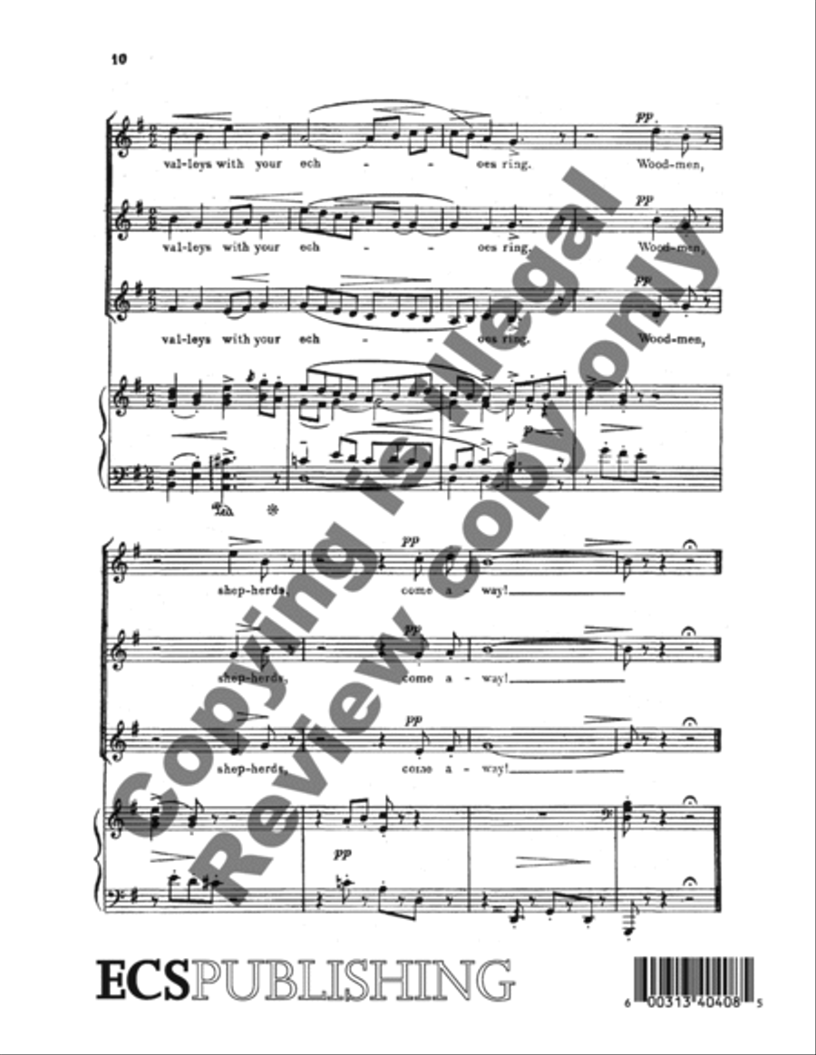 Pan's Holiday Pan's Holiday SSA scores gallery preview page 6