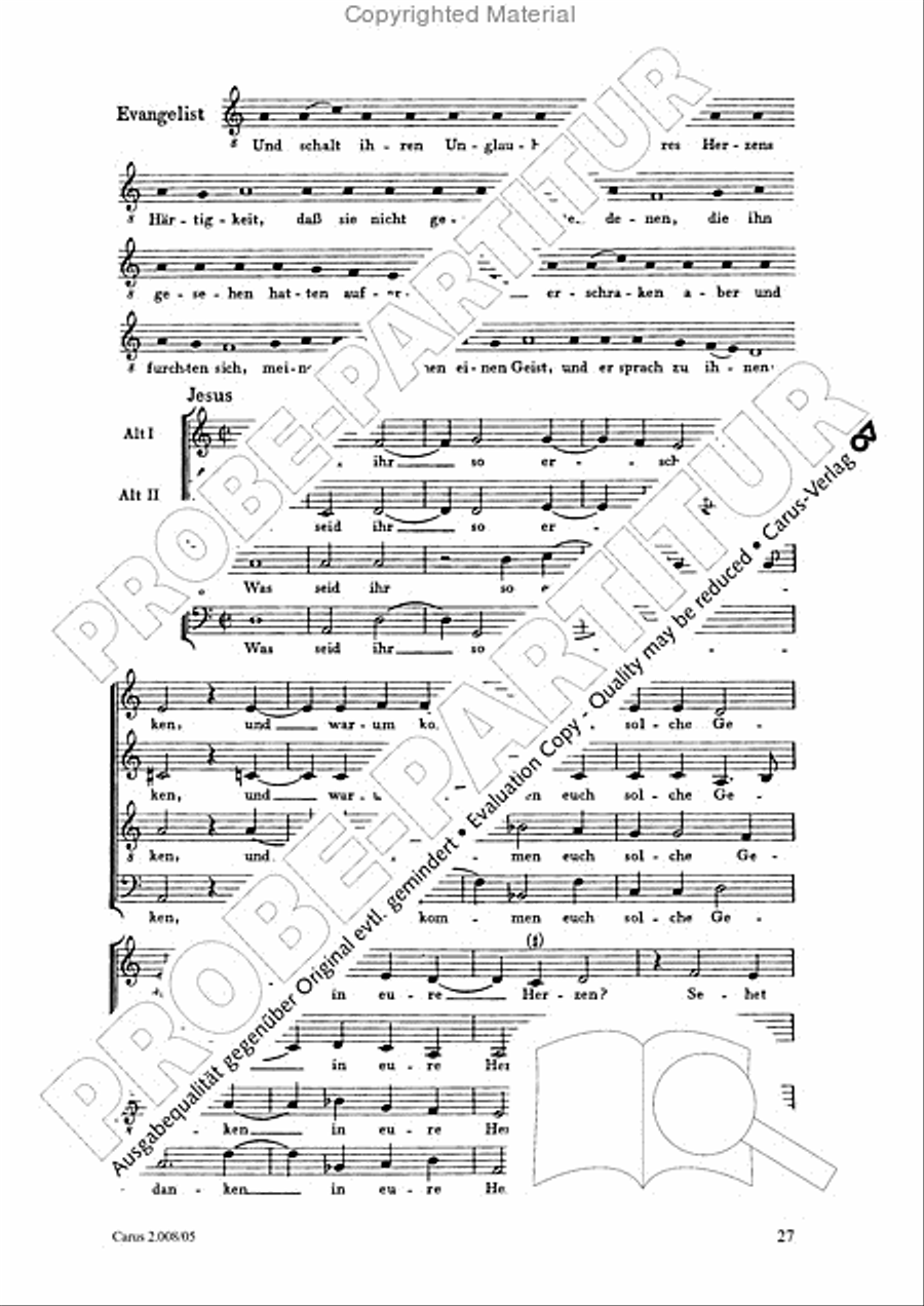 Auferstehungs-Historie SSAATB scores gallery preview page 28