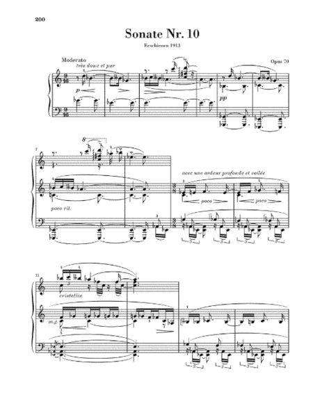 Piano Sonatas Nos. 1-10