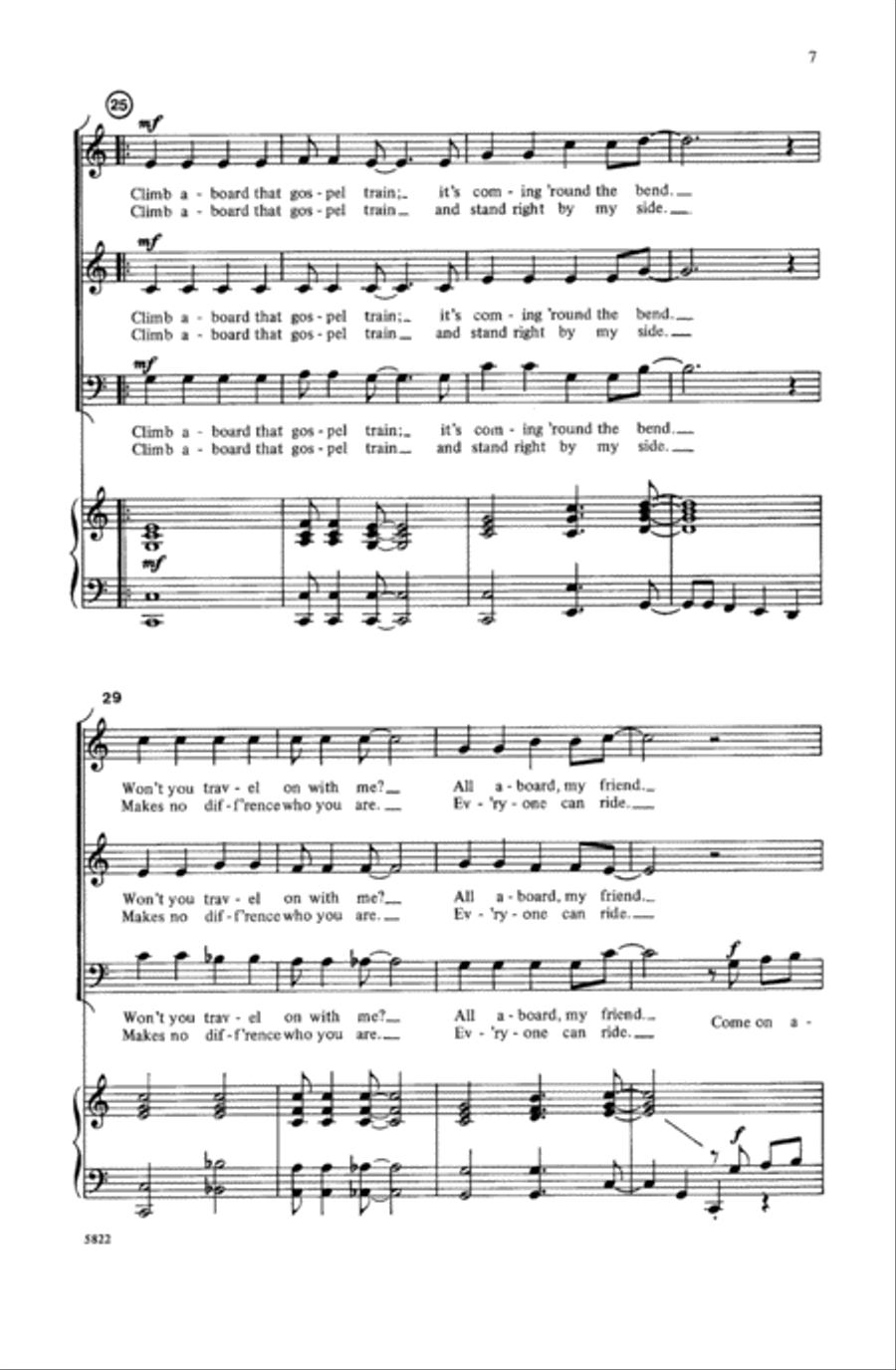 Headed for the Promised Land Choir scores gallery preview page 5