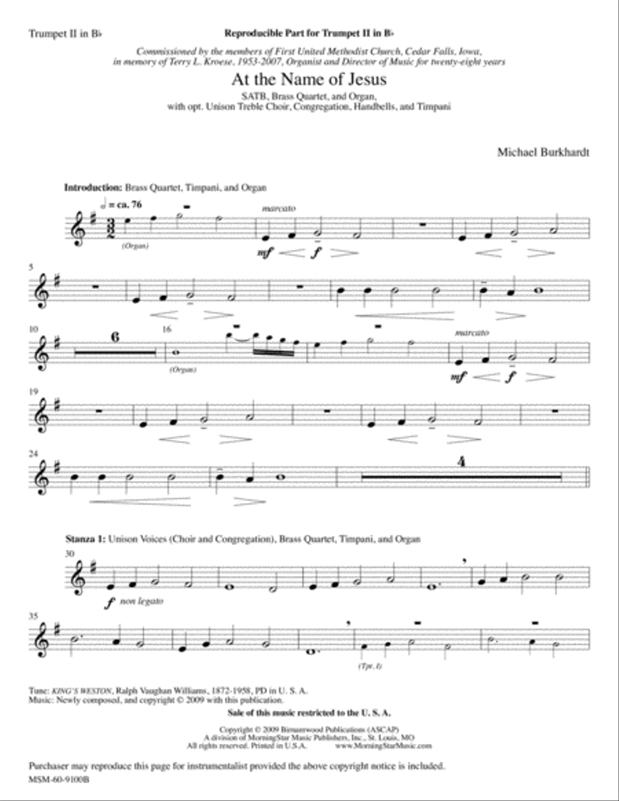 At the Name of Jesus Choir scores gallery preview page 6