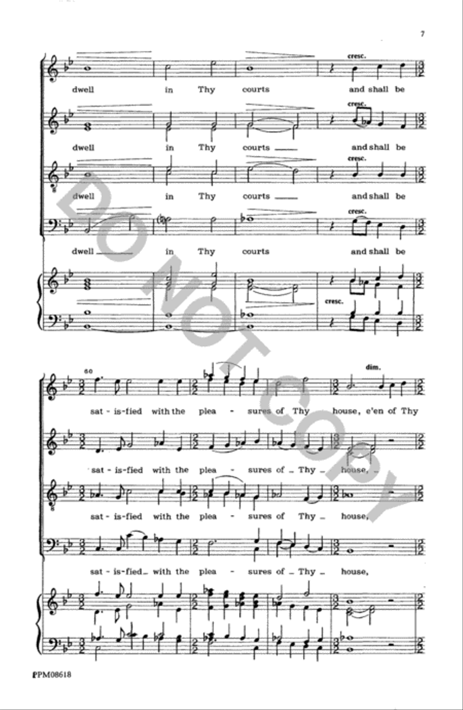 Thou O God Art Praised in Sion Divisi scores gallery preview page 8