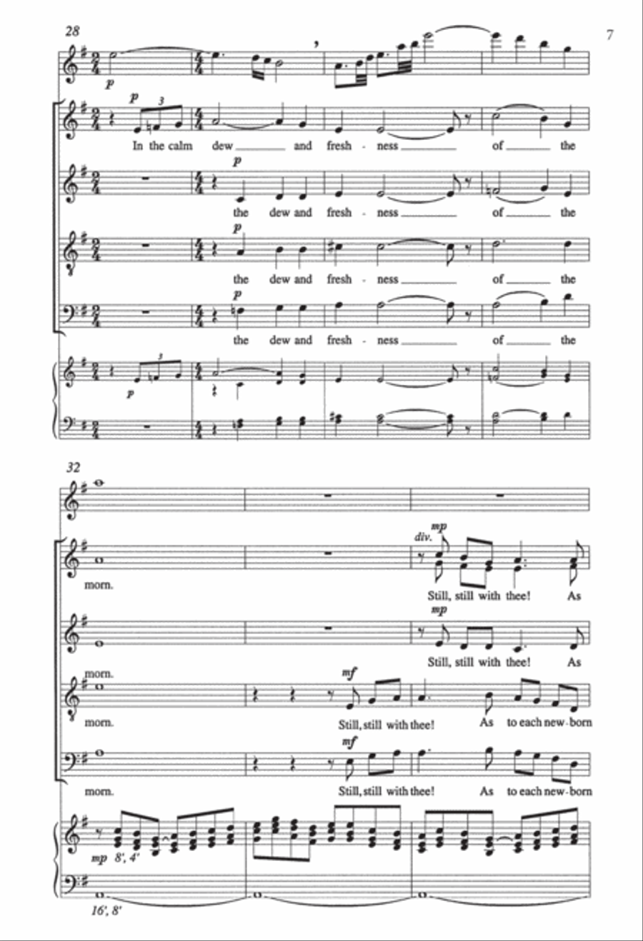 Still, Still With Thee (Downloadable Choral Score)