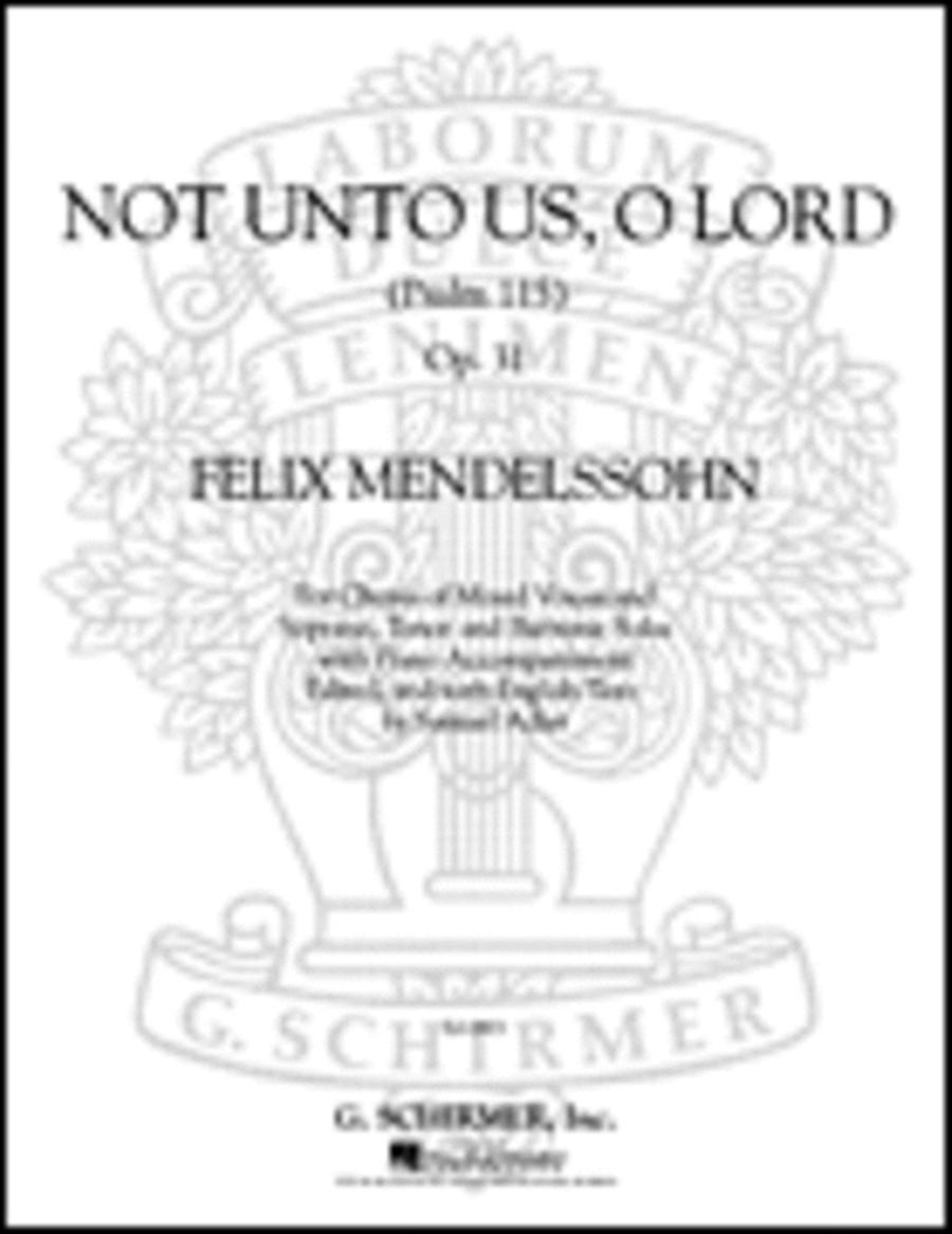 Not Unto Us O Lord Psalm 115 4-Part scores gallery preview page 1