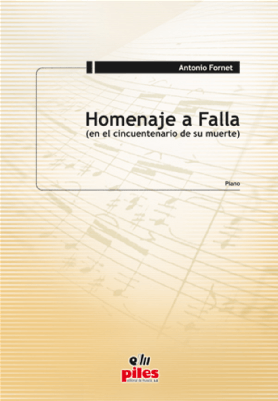 Homenaje a Falla Homenaje a Falla Piano Solo scores gallery preview page 1