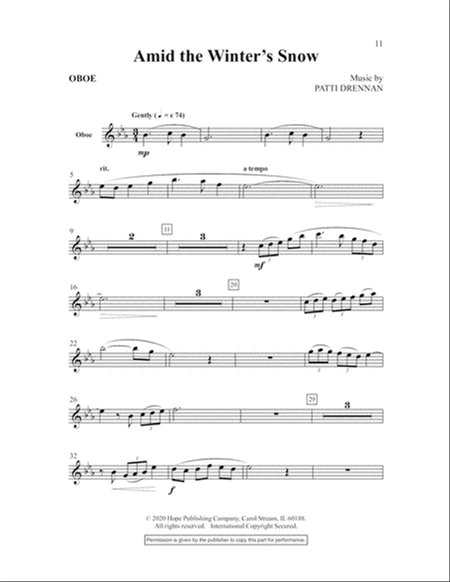 Amid the Winter's Snow Amid the Winter's Snow Choir scores gallery preview page 11