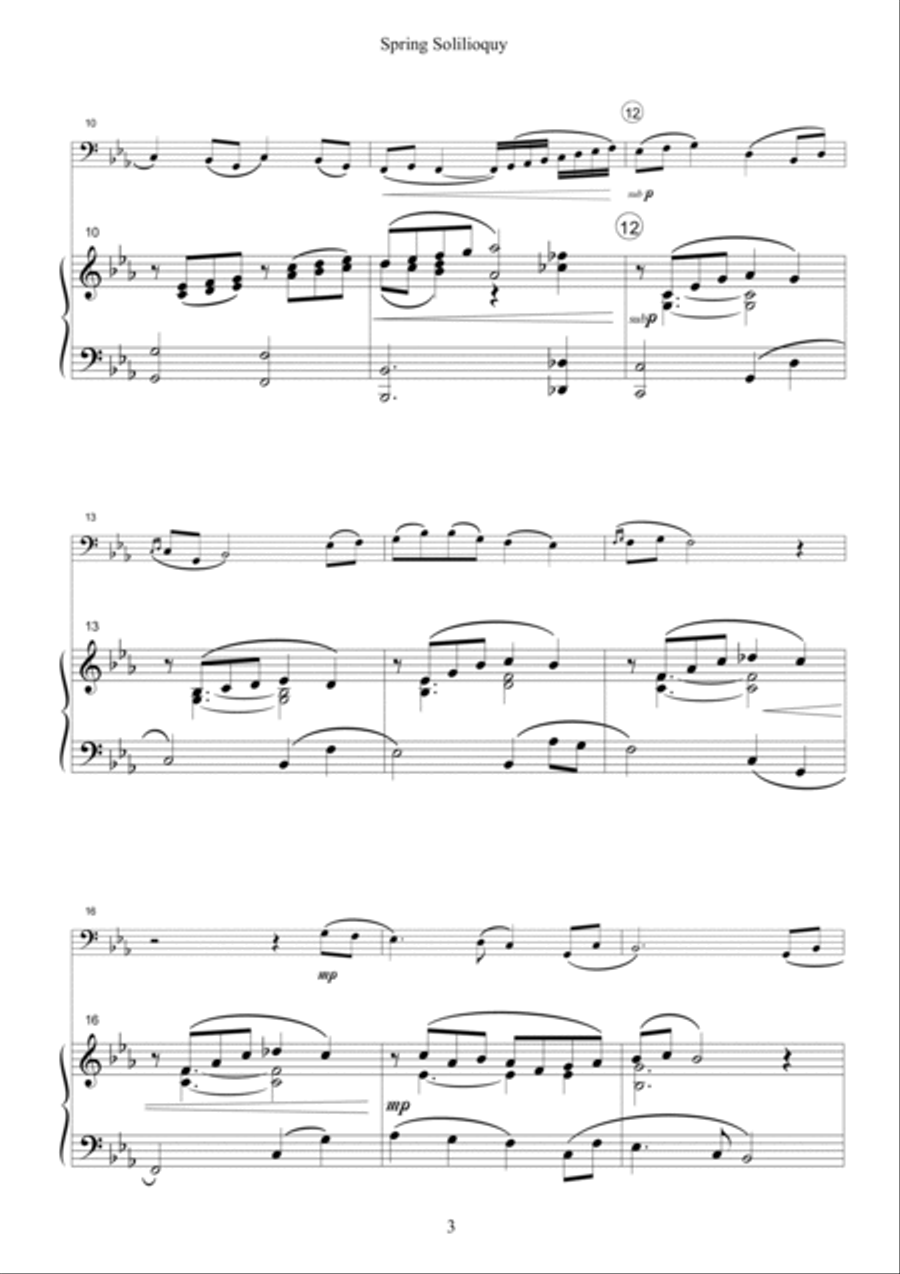 Spring Soliloquy - Bassoon Bassoon scores gallery preview page 3