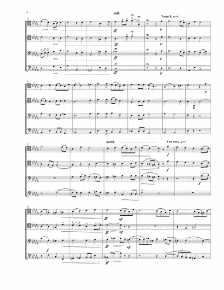 The Heavens Declare the Glory of God (arranged for Trombone Quartet) Trombone Quartet - Digital Sheet Music