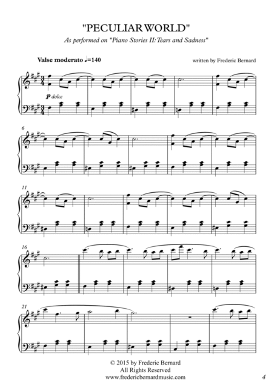 Best Of Piano Stories, Sheet Music Book - Three in One - Special Edition Piano Solo scores gallery preview page 6