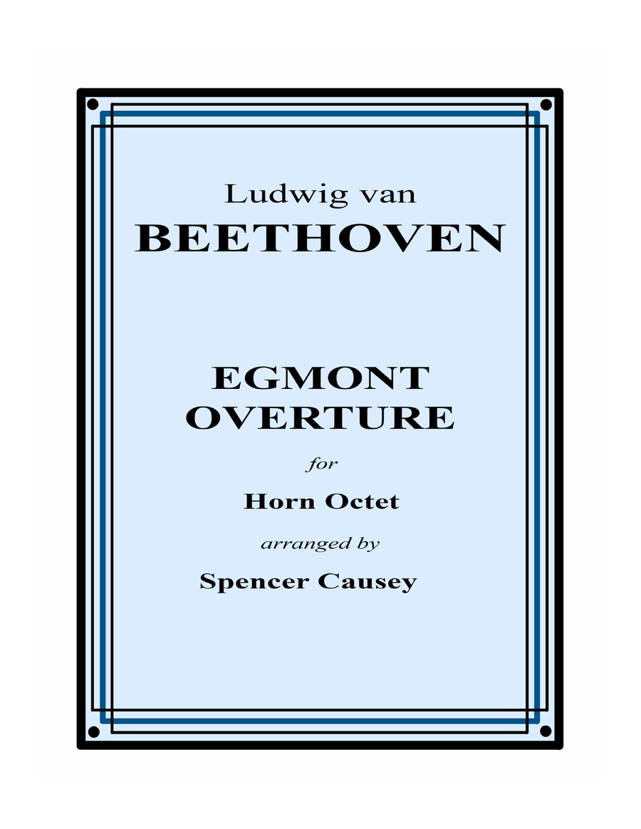 Egmont Overture for Horn Octet Chamber Orchestra scores gallery preview page 1