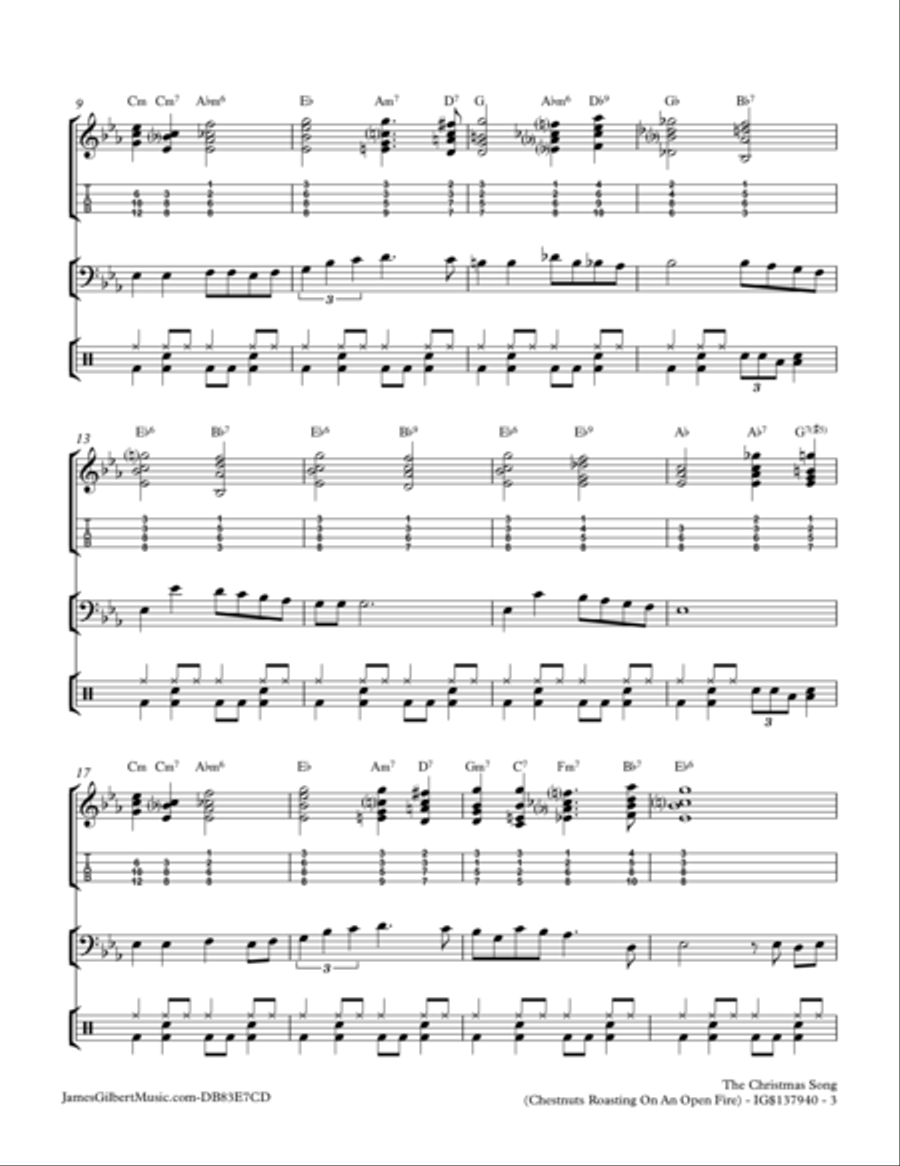 The Christmas Song (Chestnuts Roasting On An Open Fire) String Duet scores gallery preview page 3