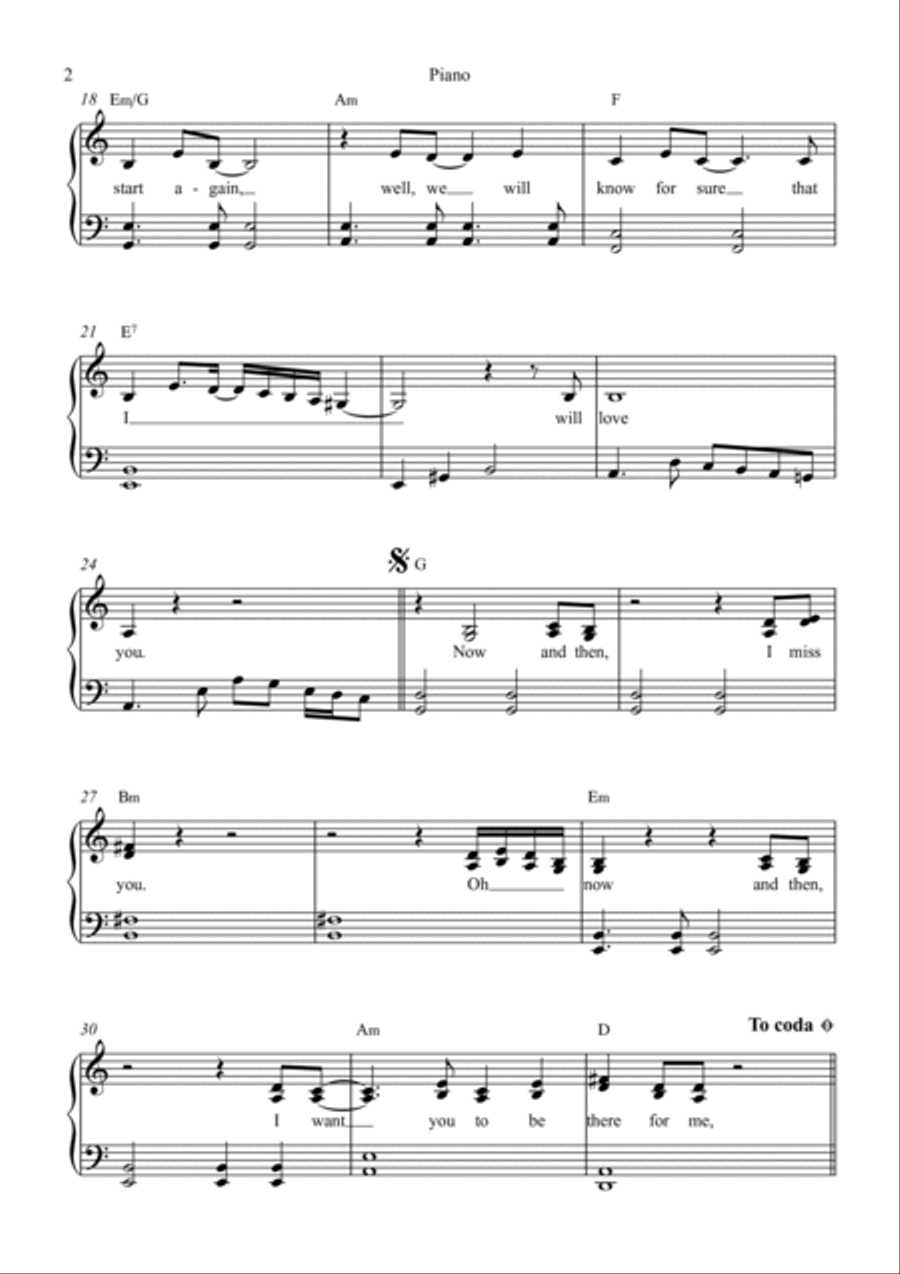 Now And Then Voice scores gallery preview page 2