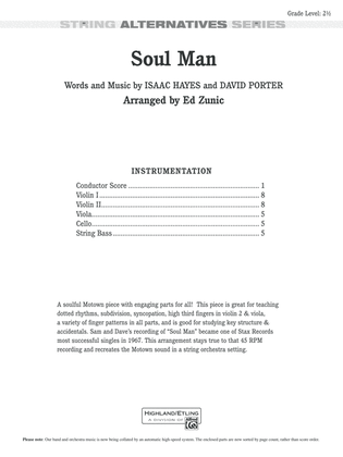 Soul Man: Score