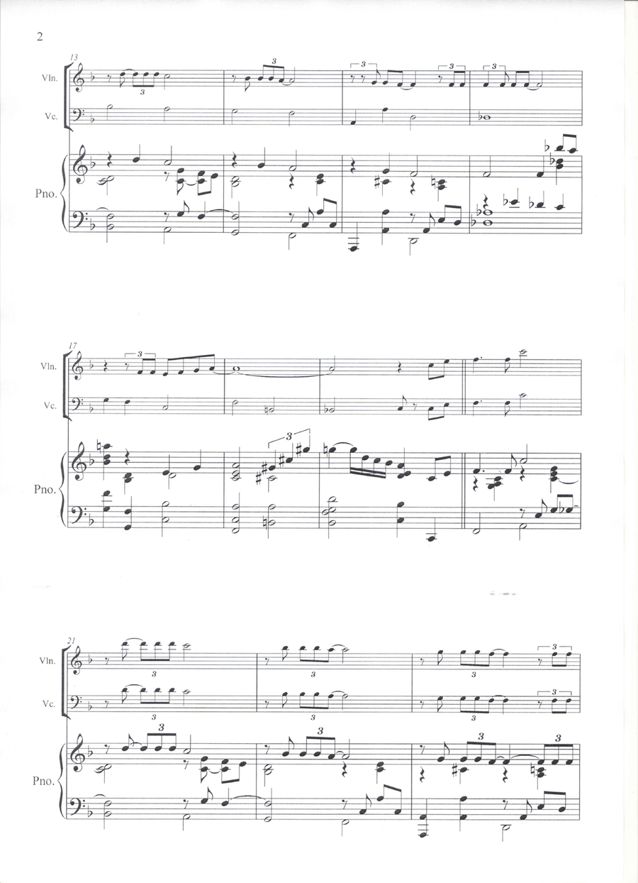 What A Wonderful World Piano Trio scores gallery preview page 2
