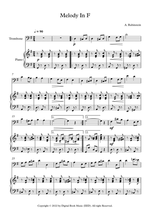 Melody In F - Anton Rubinstein (Trombone + Piano)