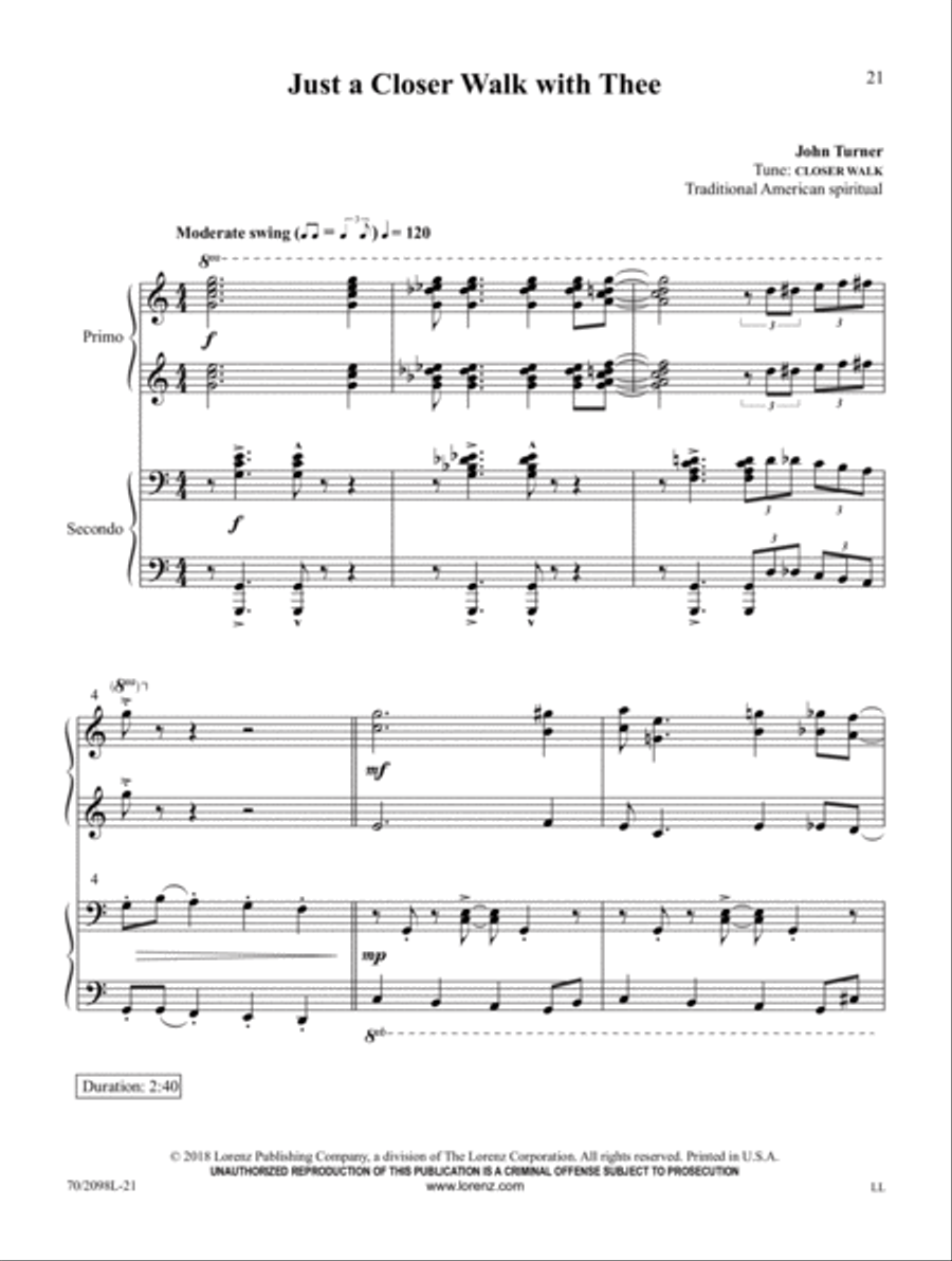 Heavenly Joy! Piano Duet scores gallery preview page 7
