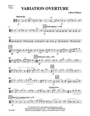 Variation Overture: Part 3 - Viola