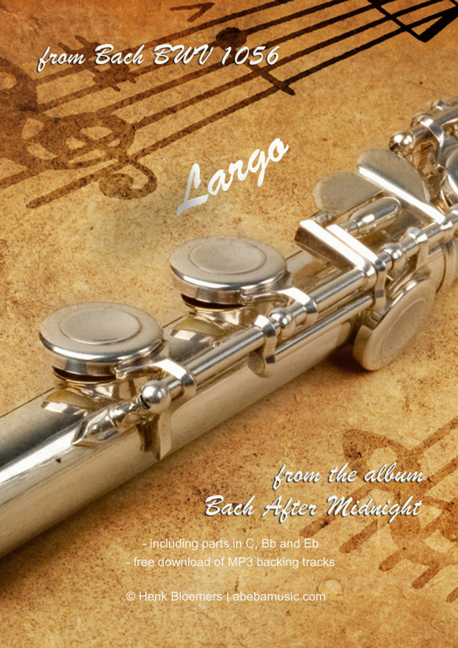 Largo from Bach BWV 1056 Small Ensemble scores gallery preview page 1