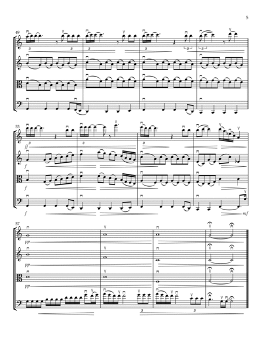 Anyone Anyone String Quartet scores gallery preview page 5
