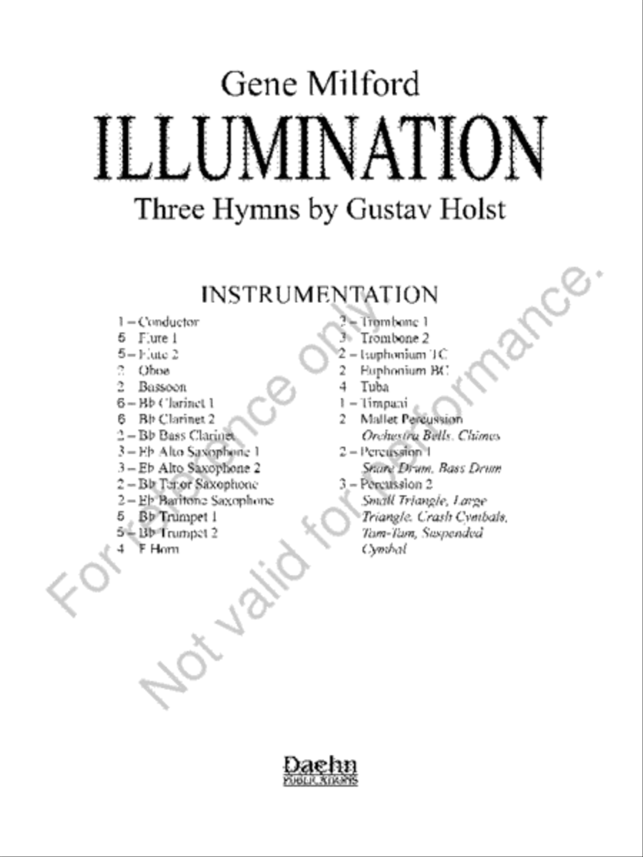 Illumination Concert Band scores gallery preview page 2