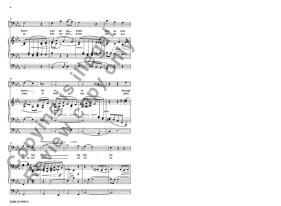 Grant Us Your Peace 4-Part scores gallery preview page 4