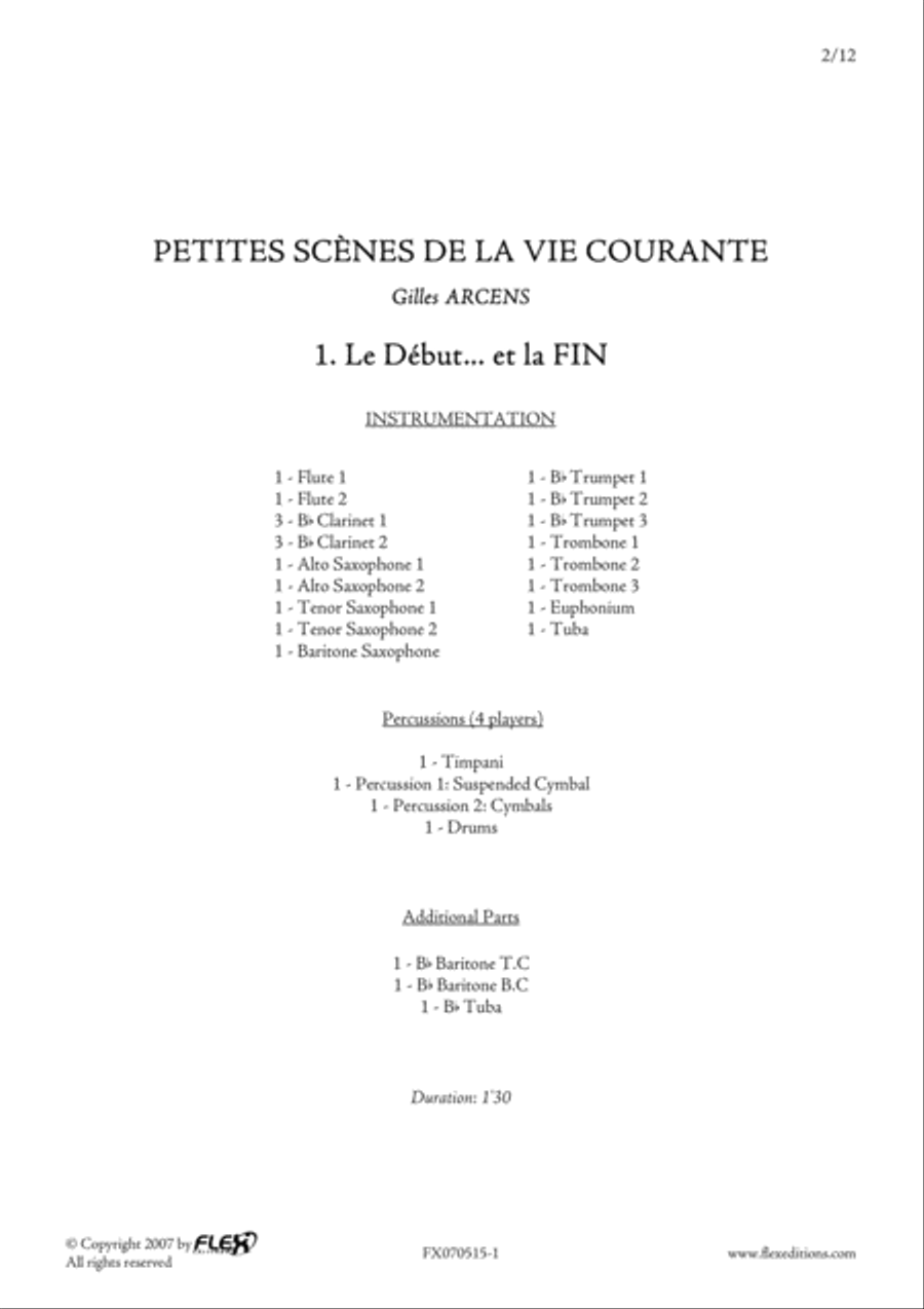 Le Debut... Et La Fin Le Debut... Et La Fin Concert Band scores gallery preview page 2