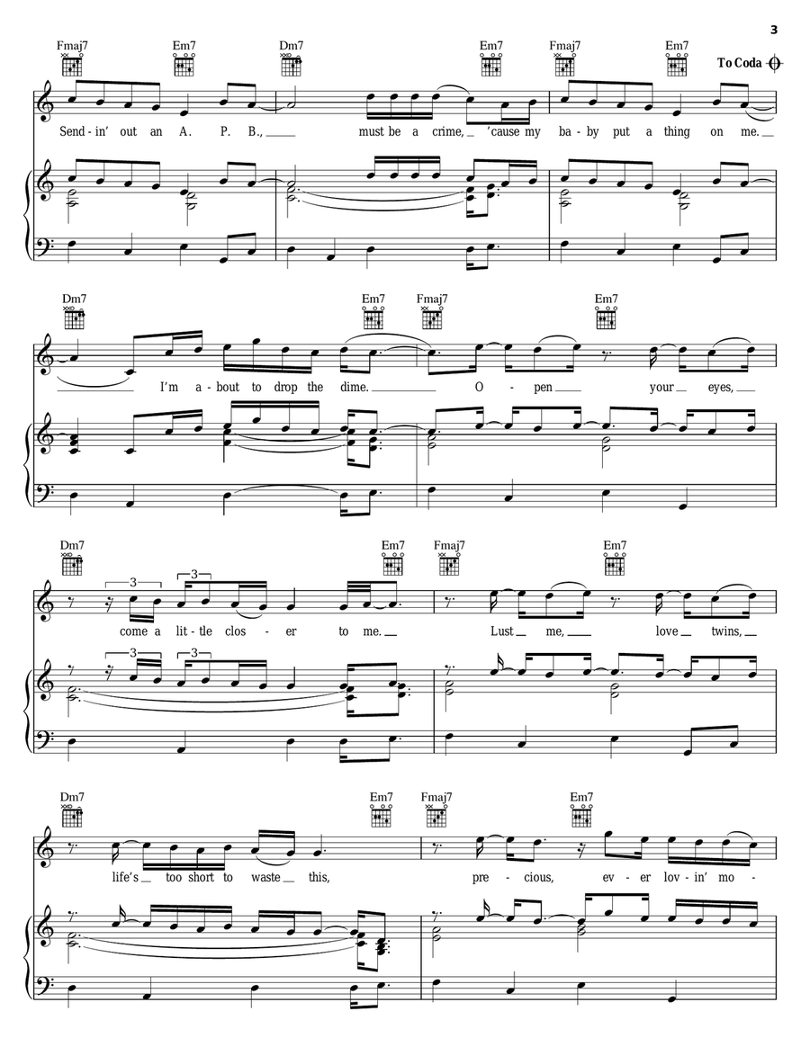 A.P.B. A.P.B. Piano, Vocal, Guitar scores gallery preview page 3
