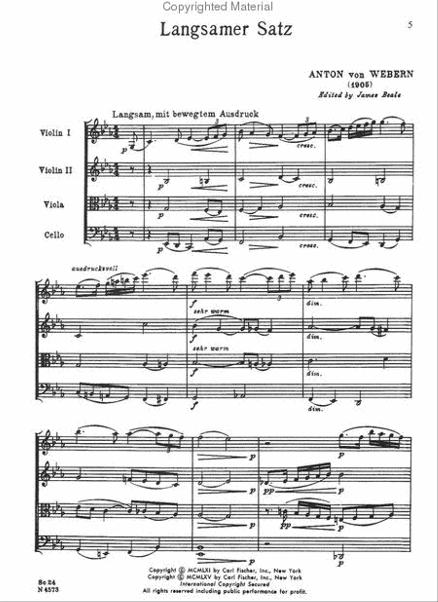 Langsamer Satz Cello scores gallery preview page 2